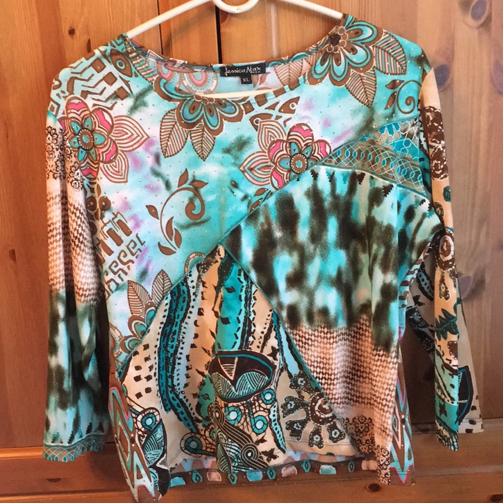 Jessica Max Sparkle Pattern Top - Picture 3 of 7